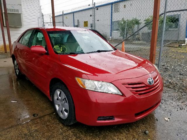 4T1BE46K59U283989 - 2009 TOYOTA CAMRY BASE RED photo 1
