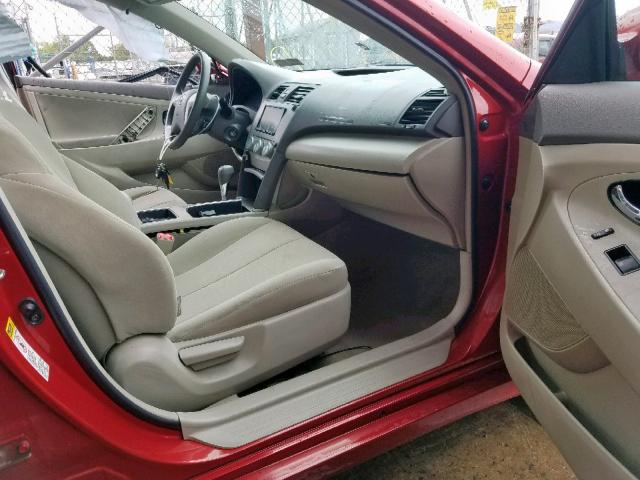 4T1BE46K59U283989 - 2009 TOYOTA CAMRY BASE RED photo 5