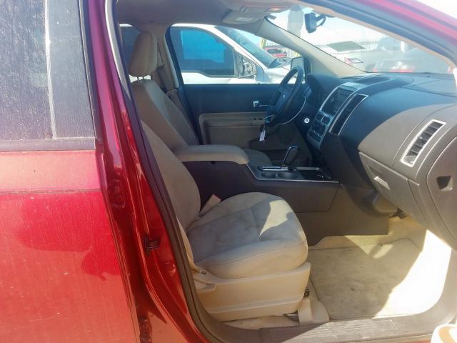 2FMDK38C28BA31378 - 2008 FORD EDGE SEL RED photo 5