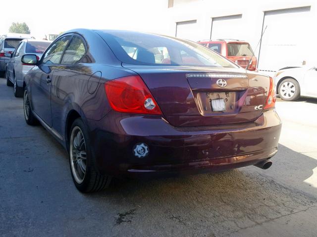 JTKDE167360090310 - 2006 TOYOTA SCION TC იასამნისფერი ფოტო 3