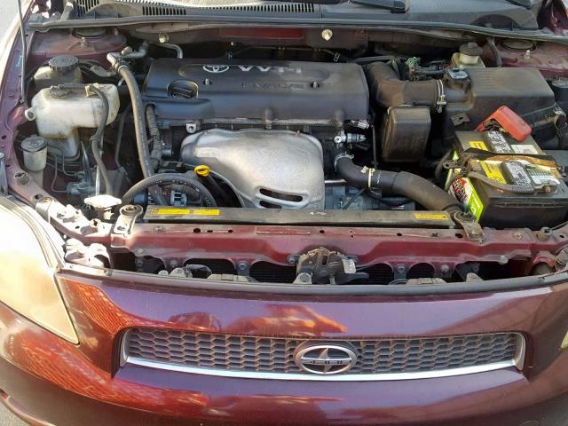 JTKDE167360090310 - 2006 TOYOTA SCION TC იასამნისფერი ფოტო 7