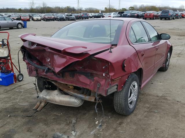 1G2NE52E35M218385 - 2005 PONTIAC GRAND AM S BURGUNDY photo 4