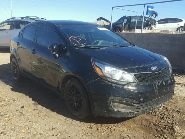 KNADM4A33F6528074 - 2015 KIA RIO LX BLACK photo 1