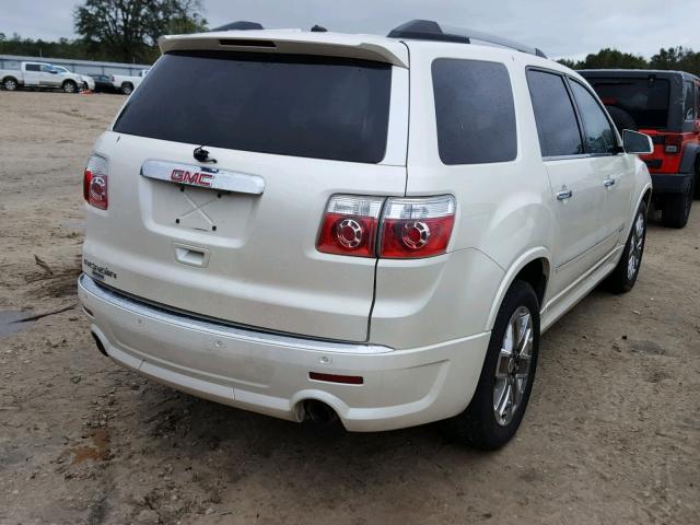 1GKKRTED6CJ143825 - 2012 GMC ACADIA DEN WHITE photo 4