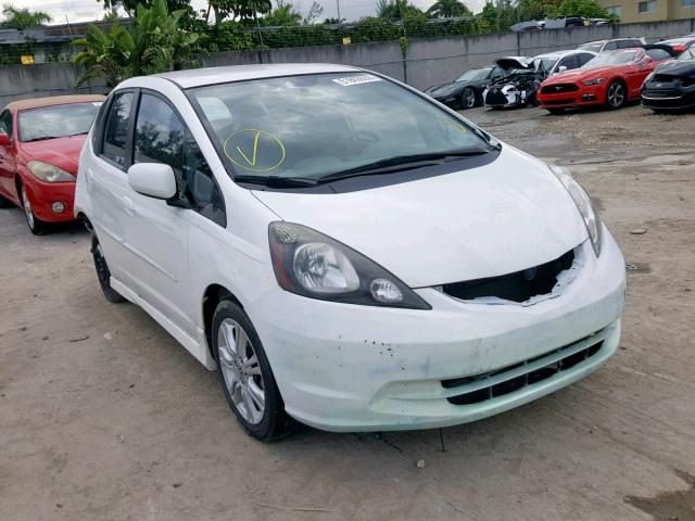 JHMGE8H54BS006596 - 2011 HONDA FIT SPORT WHITE photo 1