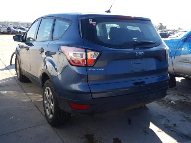 1FMCU0F76JUA54074 - 2018 FORD ESCAPE S BLUE photo 3