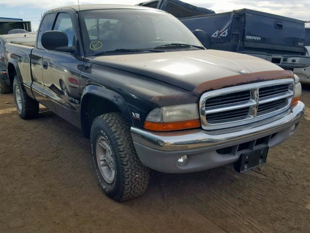 1B7GG22Y1WS687849 - 1998 DODGE DAKOTA BLACK photo 1