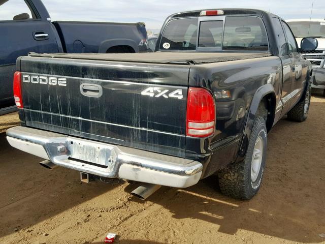 1B7GG22Y1WS687849 - 1998 DODGE DAKOTA BLACK photo 4