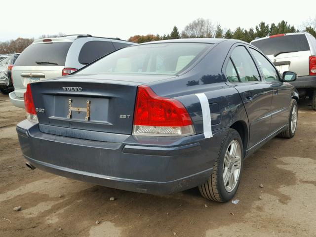 YV1RS592082673108 - 2008 VOLVO S60 2.5T BLUE photo 4