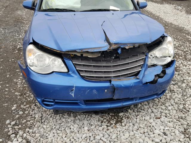 1C3LC56KX8N107120 - 2008 CHRYSLER SEBRING TO BLUE photo 9