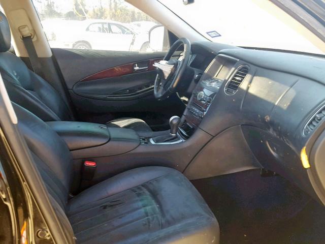 JNKAJ09E39M900055 - 2009 INFINITI EX35 BASE BLACK photo 5