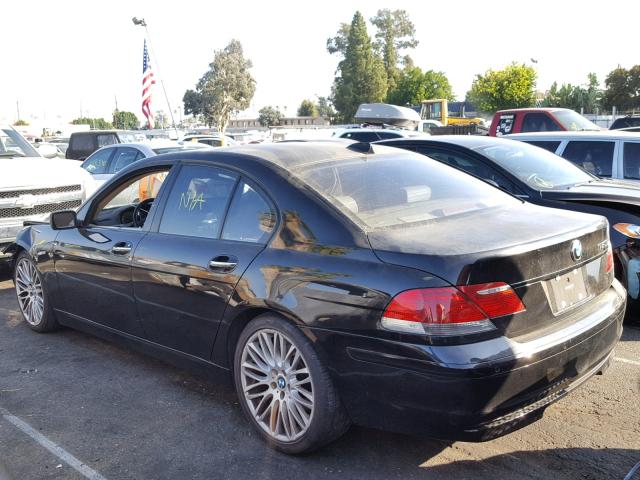 WBAHL83527DT10330 - 2007 BMW 750I BLACK photo 3