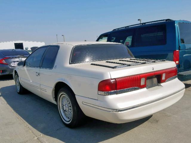 1MELM62W0VH605617 - 1997 MERCURY COUGAR XR7 WHITE photo 3