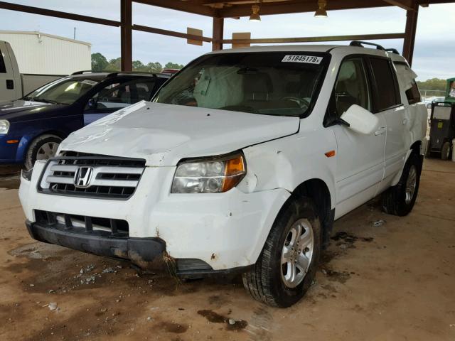 5FNYF28218B023707 - 2008 HONDA PILOT VP WHITE photo 2