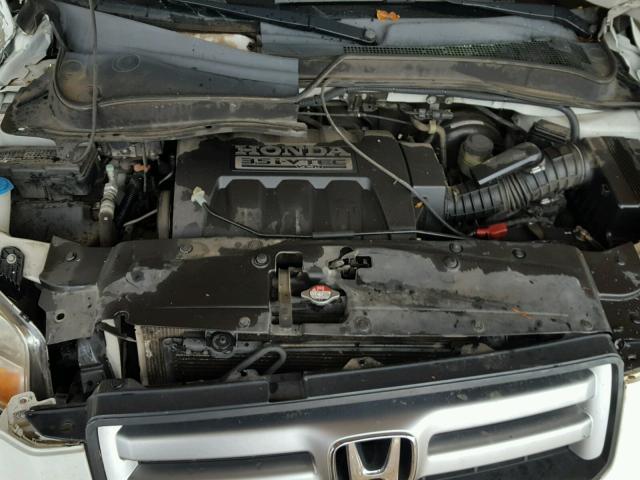 5FNYF28218B023707 - 2008 HONDA PILOT VP WHITE photo 7