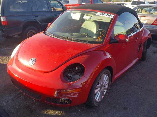 3VWRW3AL0AM002309 - 2010 VOLKSWAGEN NEW BEETLE RED photo 2