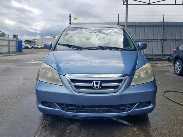 5FNRL38616B114169 - 2006 HONDA ODYSSEY EX BLUE photo 9