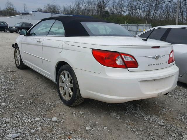 1C3LC55R18N279860 - 2008 CHRYSLER SEBRING TO WHITE photo 3