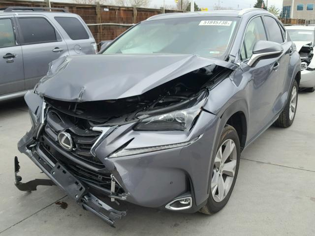 JTJBARBZ1H2118108 - 2017 LEXUS NX 200T GRAY photo 2