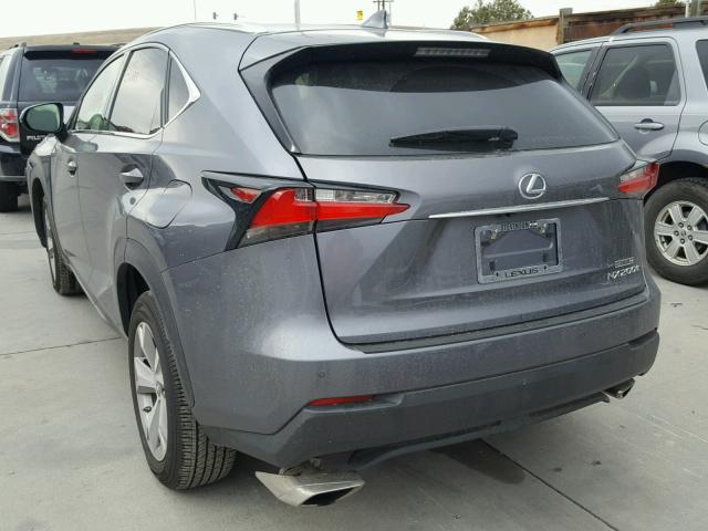 JTJBARBZ1H2118108 - 2017 LEXUS NX 200T GRAY photo 3