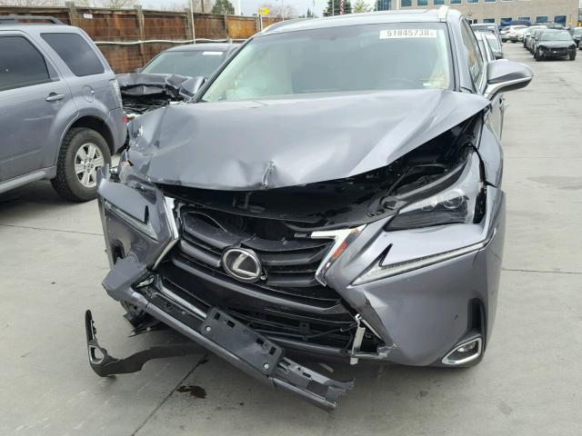 JTJBARBZ1H2118108 - 2017 LEXUS NX 200T GRAY photo 9