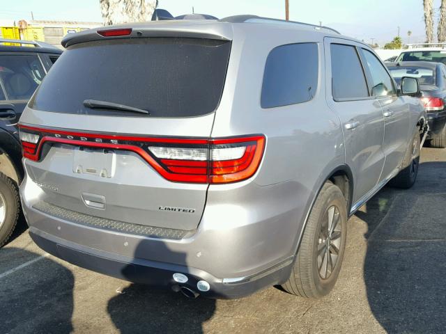 1C4RDHDG1GC466482 - 2016 DODGE DURANGO LI SILVER photo 4