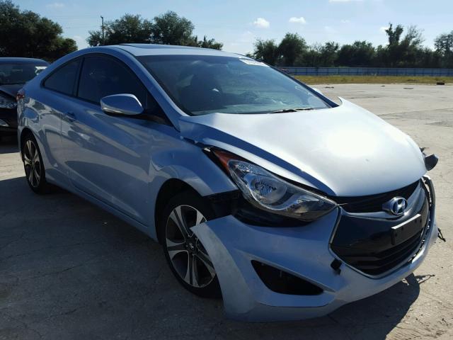 KMHDH6AE5DU008175 - 2013 HYUNDAI ELANTRA CO BLUE photo 1