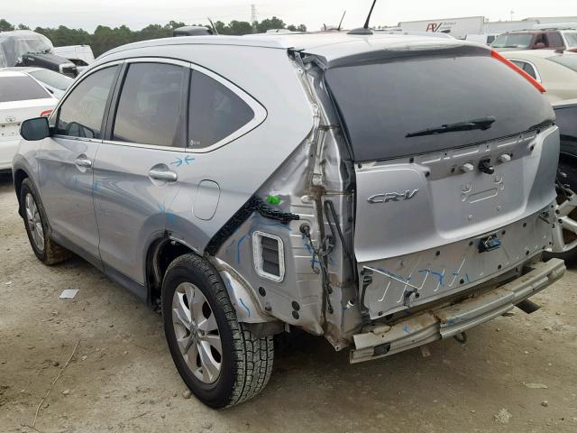 5J6RM3H77CL031743 - 2012 HONDA CR-V EXL SILVER photo 3