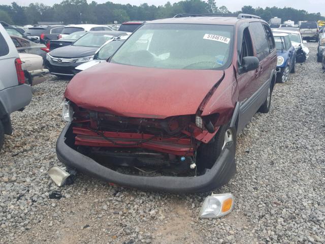 1GMDX03E93D183752 - 2003 PONTIAC MONTANA RED photo 2