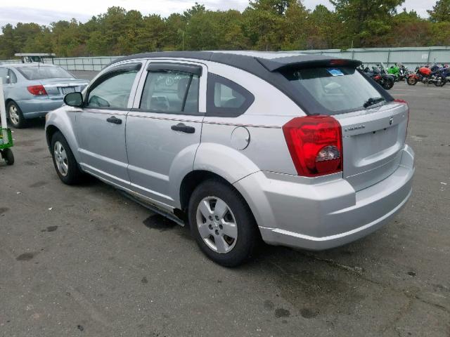 1B3HB28B77D541954 - 2007 DODGE CALIBER SILVER photo 3