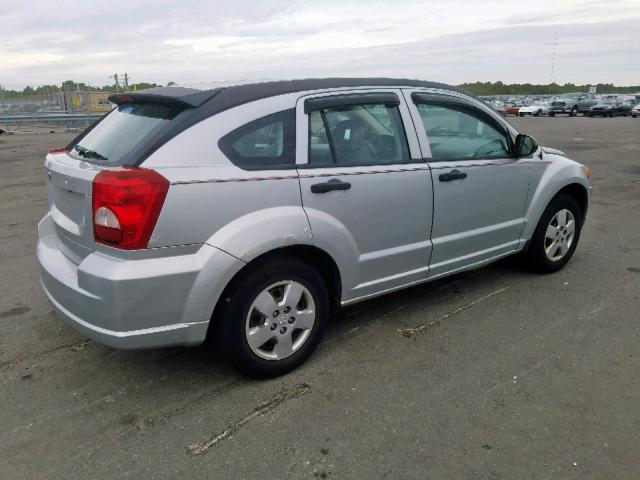 1B3HB28B77D541954 - 2007 DODGE CALIBER SILVER photo 4