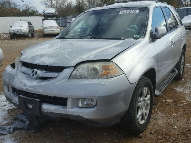 2HNYD18604H548999 - 2004 ACURA MDX TOURIN SILVER photo 2