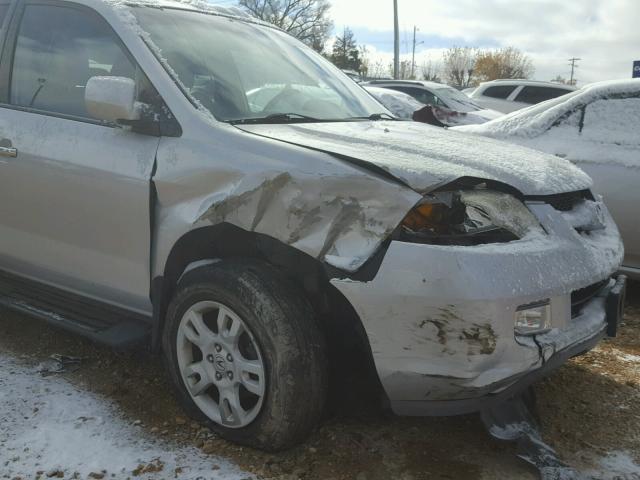 2HNYD18604H548999 - 2004 ACURA MDX TOURIN SILVER photo 9