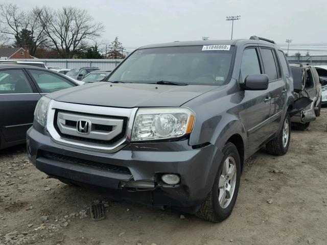 5FNYF4H78BB102869 - 2011 HONDA PILOT EXLN GRAY photo 2