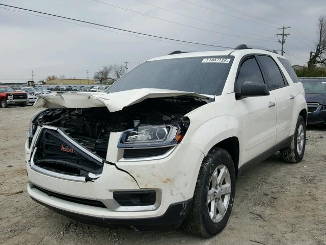 1GKKRPKD1DJ248401 - 2013 GMC ACADIA SLE WHITE photo 2