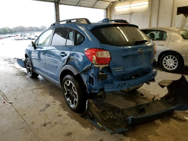 JF2GPANC4HH268731 - 2017 SUBARU CROSSTREK BLUE photo 3