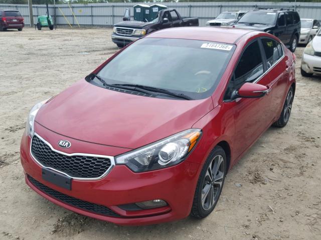 KNAFX4A8XG5513400 - 2016 KIA FORTE EX RED photo 2