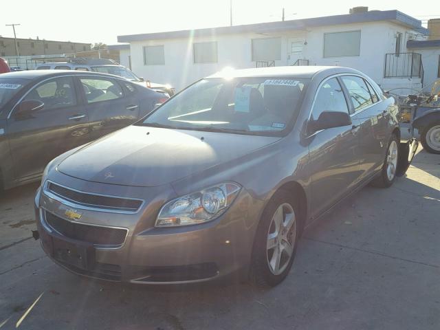 1G1ZB5EB0AF110028 - 2010 CHEVROLET MALIBU LS GRAY photo 2