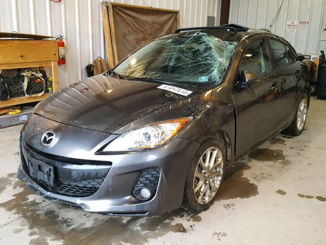 JM1BL1V98C1662923 - 2012 MAZDA 3 S CHARCOAL photo 2