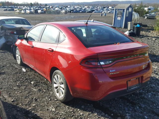 1C3CDFBB0ED669425 - 2014 DODGE DART SXT RED photo 3