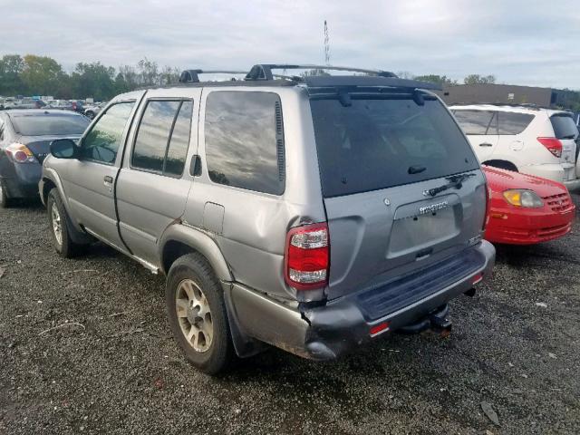 JN8DR09Y91W577743 - 2001 NISSAN PATHFINDER SILVER photo 3