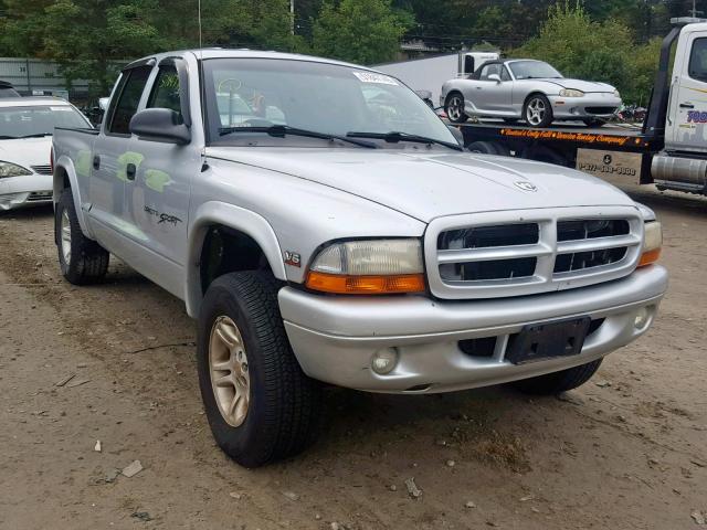 1B7GG2AX61S197411 - 2001 DODGE DAKOTA QUA GRAY photo 1