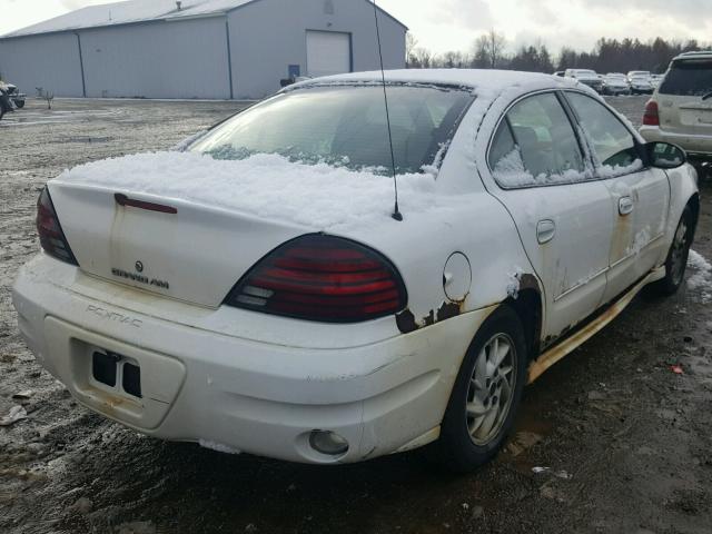 1G2NE52F14M522662 - 2004 PONTIAC GRAND AM S WHITE photo 4