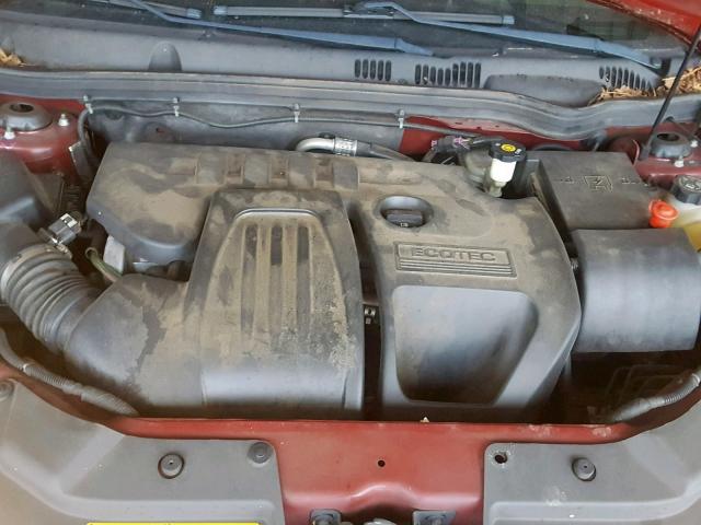 1G1AL18F587280990 - 2008 CHEVROLET COBALT LT BURGUNDY photo 7