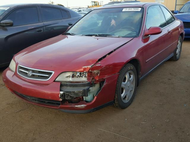 19UYA1158VL018222 - 1997 ACURA 2.2CL RED photo 2