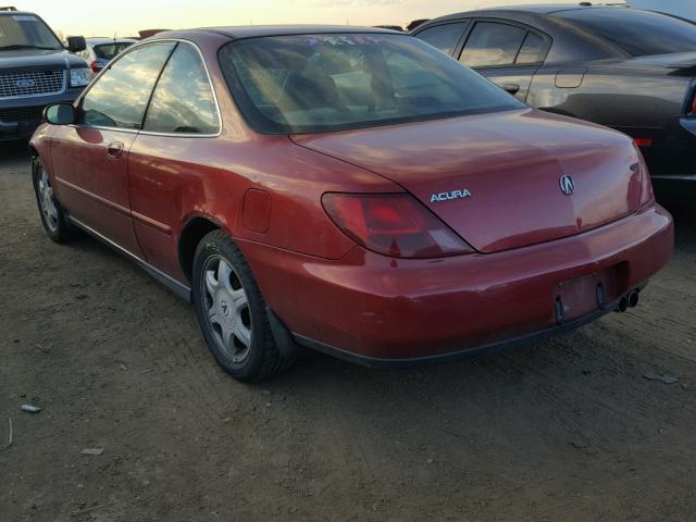 19UYA1158VL018222 - 1997 ACURA 2.2CL RED photo 3