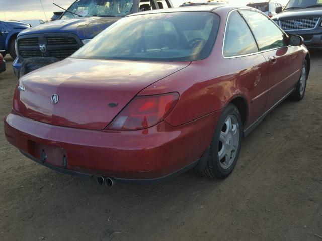 19UYA1158VL018222 - 1997 ACURA 2.2CL RED photo 4