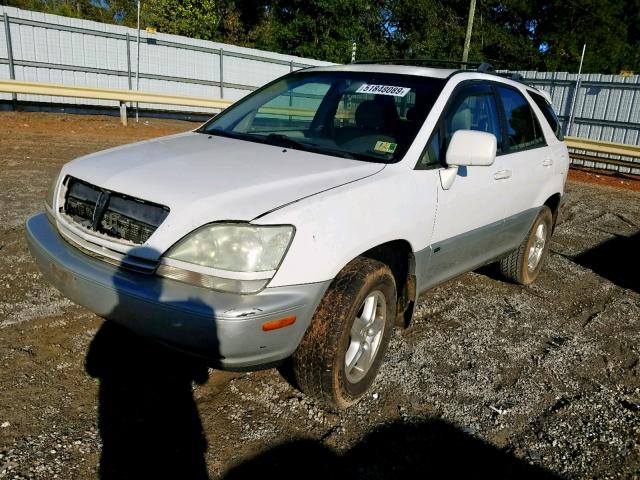 JTJHF10U530296967 - 2003 LEXUS RX 300 WHITE photo 2