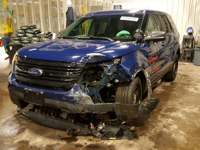 1FM5K8AR8EGA65426 - 2014 FORD EXPLORER P BLUE photo 2