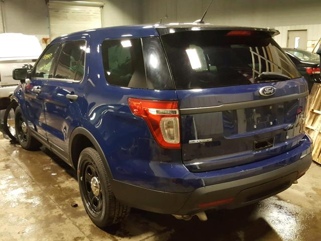 1FM5K8AR8EGA65426 - 2014 FORD EXPLORER P BLUE photo 3